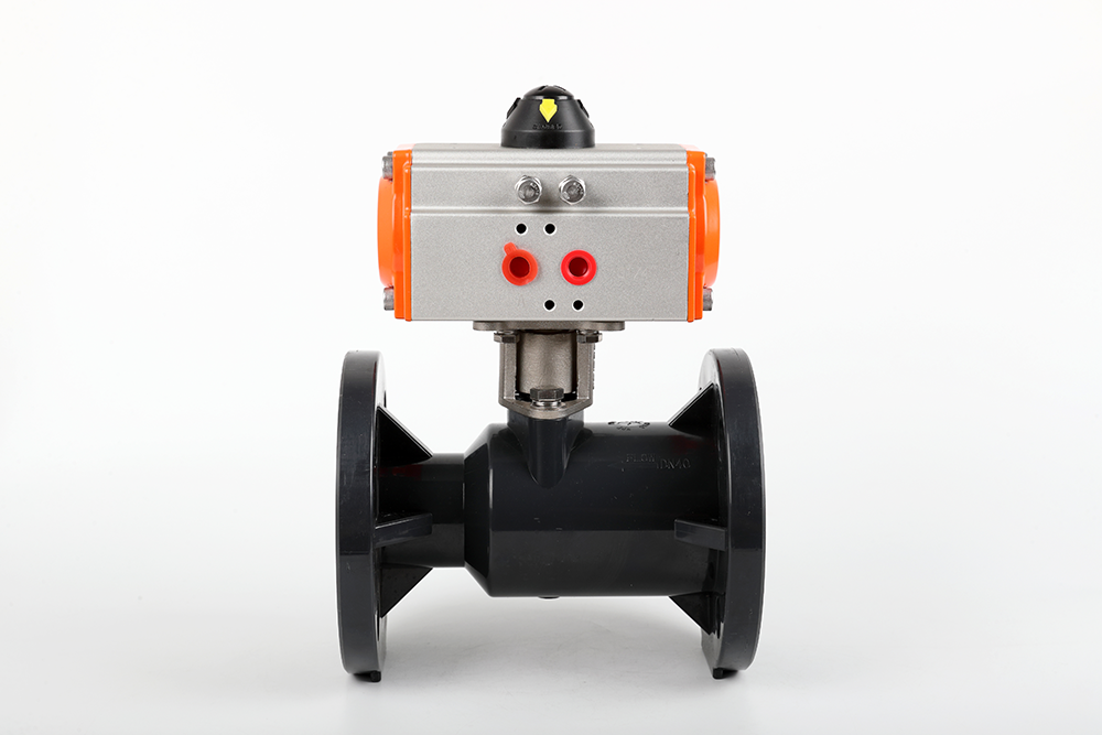 珲春气动法兰一体球阀